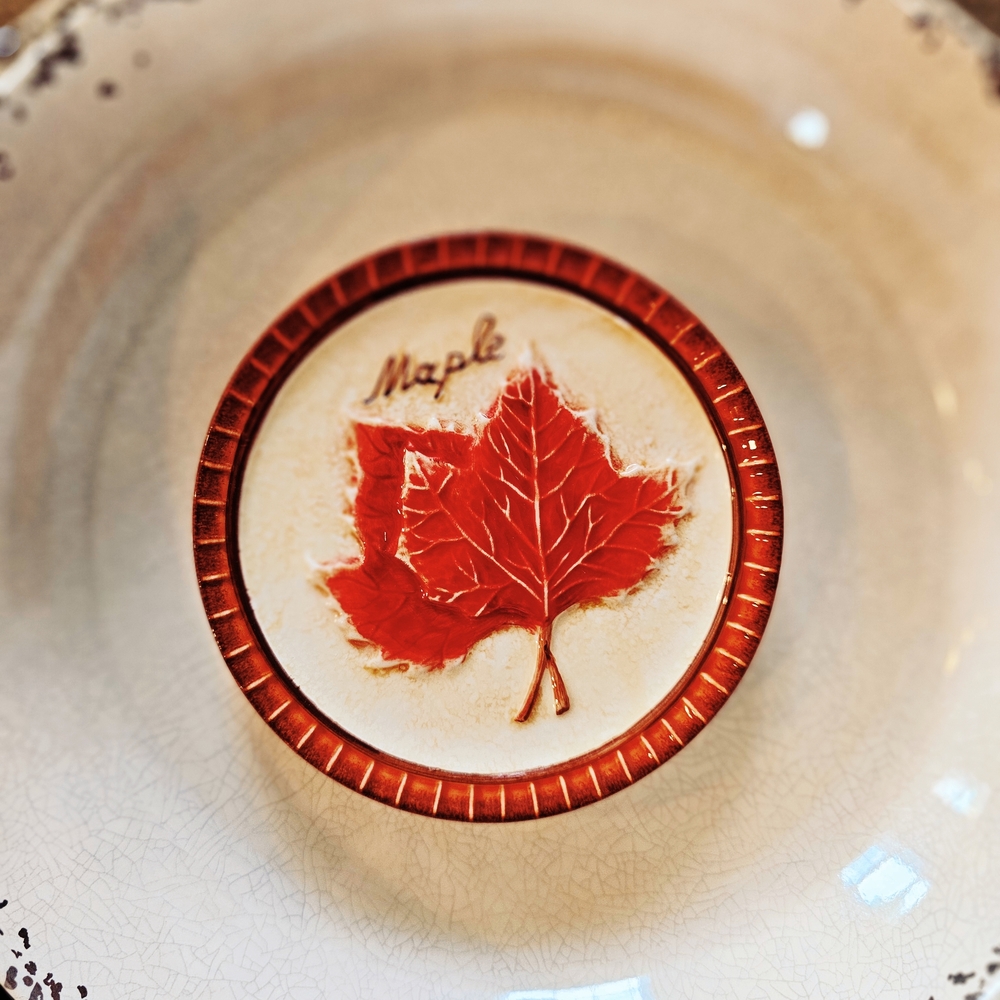 Fall Leaves MWW Set Of 4 Mini Plates - Picture 4 of 6